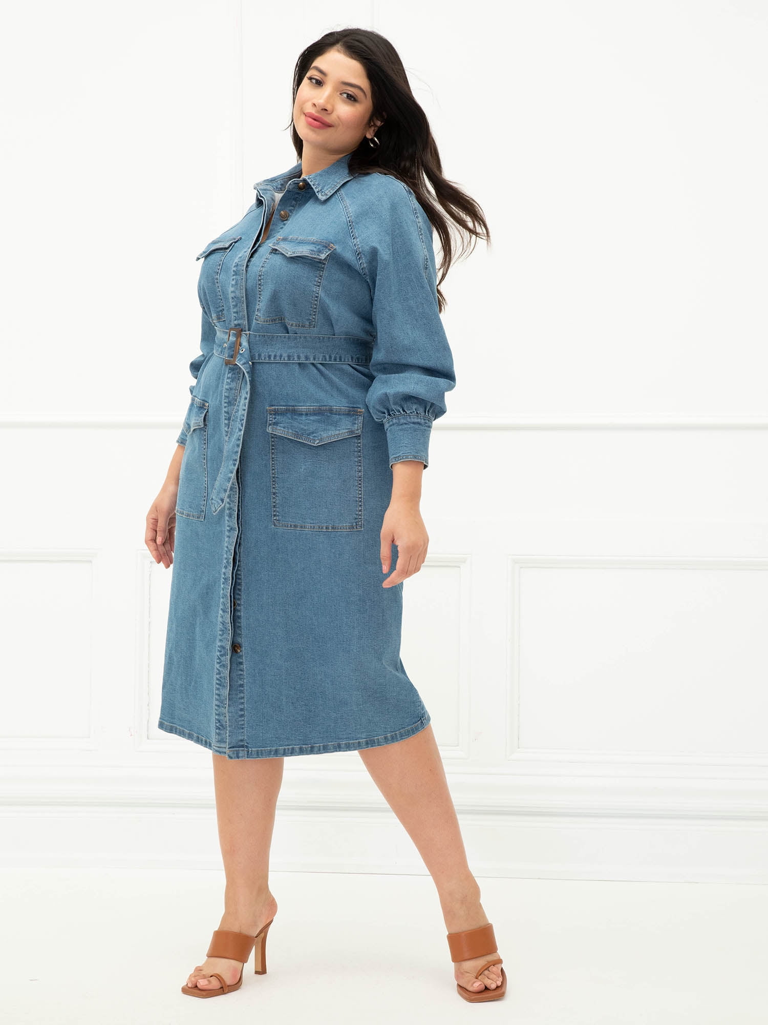 eloquii denim dress