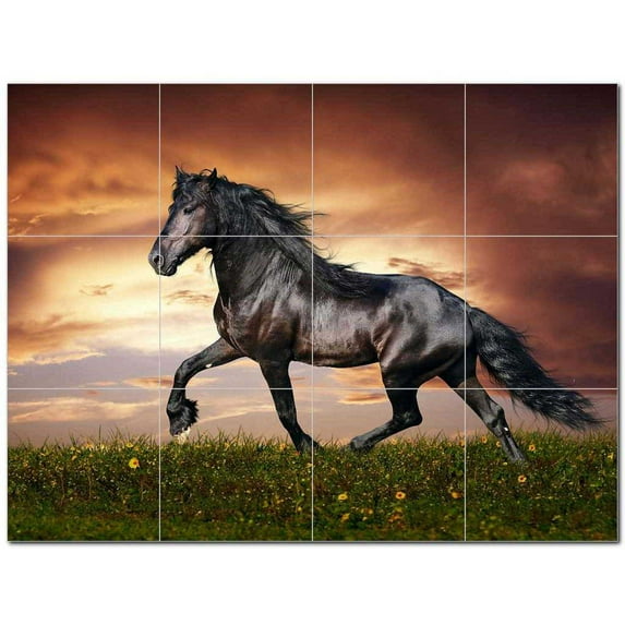 Horse Photo Ceramic Tile Mural Kitchen Backsplash Bathroom Shower 405245-S43