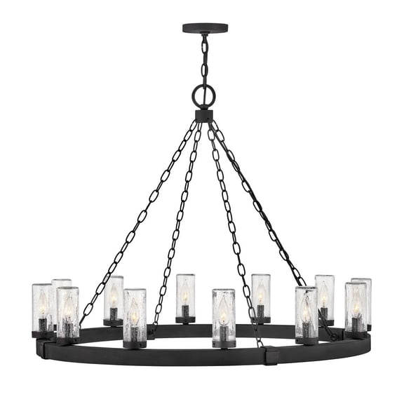 Hinkley Lighting - Sawyer - 60W 12 LED Outdoor Large Hanging Lantern In Rustic