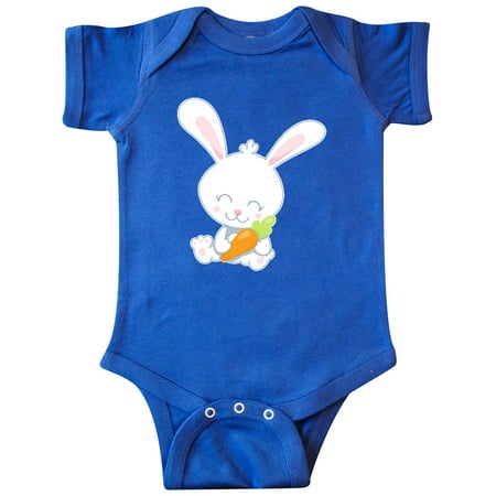 

Inktastic Cute Easter Bunny Holding Carrot Gift Baby Boy or Baby Girl Bodysuit