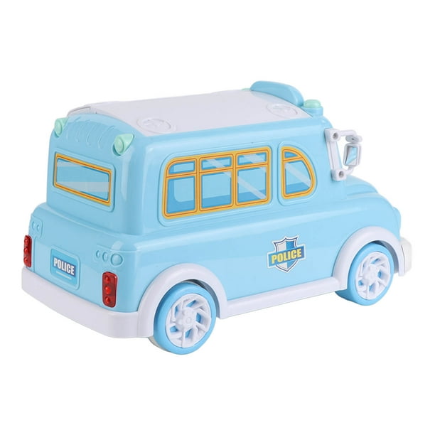 Juguete para vehículos divertido juguete interactivo con forma de dibujos animados resistente a colisiones coche de policía para el hogar para niños pequeños de más de 3 ANGGREK Otros