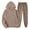 Camel, variant on Men's 2 Piece SeSweatsuits Big and Tall Workout Gym Athletic Jogging Sweat Suits Sweatsuits Sport Fleece Hoodie and Sweatpants Jogging Sweat Suits Winter Lounge Outfit Dark Blue 3XL