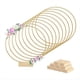 thumbnail image 1 of 10 Piezas de Tiras de Centro de Mesa de Anillo Floral de Metal de 8 Pulgadas 10 Soportes de Madera para Decoración de Mesa DIY para Colgar en la Pared, 1 of 7