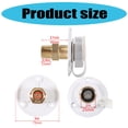 thumbnail image 5 of Campers Water Inlet Noy Return Campers Water Fill Valves 3/4NH Female 1/2NPT Male Connector For Campers Trailer, Marine, 5 of 11