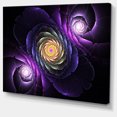 thumbnail image 2 of Fractal Purple Flowers Digital Art - Large Flower Canvas Wall Art, 2 of 3