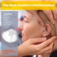 thumbnail image 3 of MEDca Hearing Aid Standard Receiver Tulip Domes Compatible with GN Resound Sure Fit - 20-Pcs Universal Invisible Tip Replacement Ear Domes for BTE PSAP Hearing Amplifiers and Open Fit Models, Clear, 3 of 8