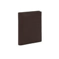 thumbnail image 6 of Genuine Leather Slim Trifold Wallet for Men with ID Window and RFID Blocking, Dark Brown, 6 of 6