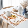 thumbnail image 3 of Sunflower Sunflower Placemats Set of 6 Eucalyptus Leaf Rose Heat Insulated Linen Place Mats, Washable Stain-Proof Table Mats for Dining Tables Holiday Decor 13x19inch, 3 of 9