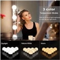 thumbnail image 2 of Hollywood Vanity Mirror Kit de luces LED para maquillaje, lámpara de maquillaje, lámpara de espejo cosmético, lámpara de tocador de mesa, 5 m, 10 bombillas LED 3 modos, alimentación por USB, 2 of 5