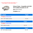 thumbnail image 2 of Exhaust Clamp - Compatible with 2009 - 2013 Cadillac Escalade 6.0L V8 2010 2011 2012, 2 of 2