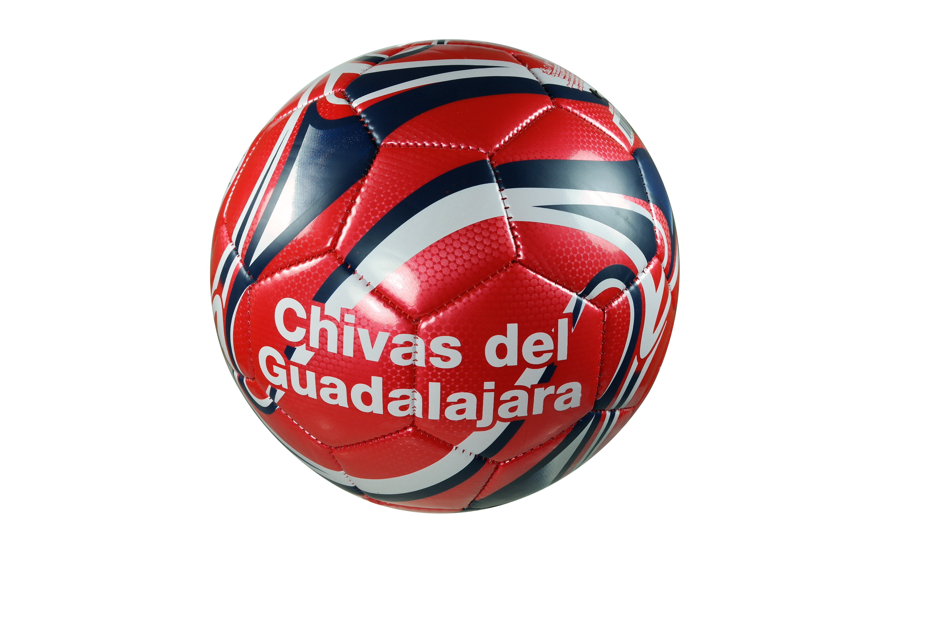 Handsewn Futbol Soccer Ball Misc. Red Chivas de Guadalajara Design 