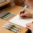 thumbnail image 2 of Yrmaups 7Pcs Rolling Pens for Study, 0.5mm Fine Point Liquid Ink Pens, Fast Drying Glossy Writing Pens for Office, Study, Note Taking, Journaling, 2 of 9