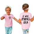 thumbnail image 1 of Aboser Idée de PAPA T-Shirts pour Enfants pour Filles de 3 à 14 Ans T-Shirts à Manches Courtes pour Tout-Petits Garçons Coton Blouses Graphiques Décontractées Col Rond Hauts d'Été T-Shirt, 1 of 5