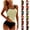 Beige, variant on Womens Swimsuit Two Piece Swimwear Vacation High Waisted Tankini Beige Bathing Suits for Young Women High Cut
