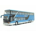 thumbnail image 1 of 1:32 Alloy Double Deck Bus Sound Light Metal Diecast Pull Back Simulation Luxury Sightseeing Bus Veh, 1 of 5
