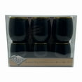 thumbnail image 2 of Disposable Elegant Decorline Stemless Plastic Wine Goblet 12oz Black / Gold Rim 6Pcs : Best Tumblers for Elegant Parties & All Occasions: 6 Packs, 2 of 4