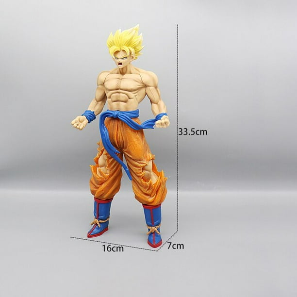 Figura de Son Goku de Dragon Ball Z, figura de Anime Gk, estatuilla Saiyan de Super, estatua de Pvc, modelo coleccionable, juguetes de decoración, regalo, 33cm