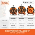 thumbnail image 3 of Black + Decker 75ft. Cord Reel 14AWG 4 Outlets, 3 of 8