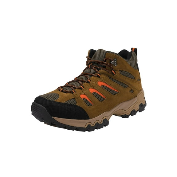 Boulder Creek by KingSize Men's Big & Tall Lace-Up Hiking Boots - 16 M, Brown Suede