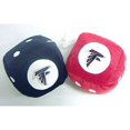thumbnail image 1 of Fremont Die NFL Atlanta Falcons 3" Fuzzy Dice, 3", Team Colors, 1 of 1