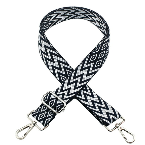 Replacement Crossbody Strap Handbag Guitar Strap Purse Shoulder Strap Adjustable Retro Jacquard - Dark blue