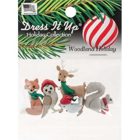 UPC: 0067898030380 | Dress It Up Holiday Embellishments-Woodland Holiday