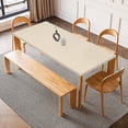 thumbnail image 1 of Mantel Ajustado Uxcell con Borde Elástico, Cubierta de Mesa Rectangular Impermeable y Estirable para Mesa de 24 x 47 Pulgadas, Interior y Exterior, Restaurante, Fiesta, Beige, 1 of 6