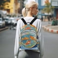thumbnail image 7 of FORMRS Mini Backpack Purse for Women Quilted Travel Daypack Casual Shoulder Bag, Art Goldfish, 7 of 7