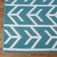 thumbnail image 3 of Contemporary Arrow Indoor/ Outdoor Area Rug, 6' x 9', Teal, 3 of 9