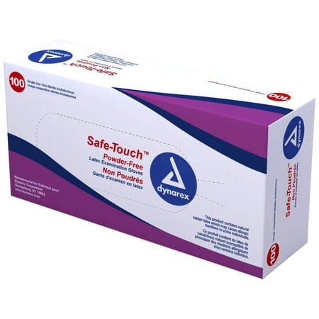 Exam Glove Safe-Touch™ NonSterile Ivory Powder Free Latex Ambidextrous Fully Textured Not Chemo Approved Small