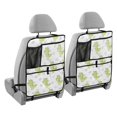 thumbnail image 2 of Cute green dragon pattern 114 Pack Kick Mat Backseat Protector,Car Seat Back Protectors with Pocket Storage Organizer for Car, SUV, Minivan or Truck Seats, 2 of 5