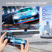 Gold Mini Projector with Retro Gaming Console, 2 Retro Game Sticks, Portable Projector with 30,000 Built-In Retro Games