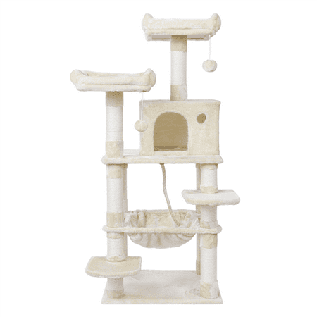 Yaheetech 58'' Luxurious Multi-Level Cat Tree Condo ...