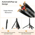 thumbnail image 2 of SelfieShow 70'' Automatic Phone Tripod , Travel Tripod 360° Rotatable, with Remote Control, Suitable for iPhone/Android (Black), 2 of 9