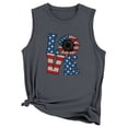 thumbnail image 1 of Birdeem Mode Femmes Décontracté Col Rond Imprimé Lettres Manches Courtes T-Shirt Débardeur Blouse Hauts, 1 of 1