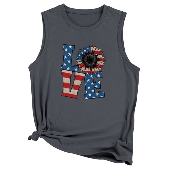 Birdeem Mode Femmes Décontracté Col Rond Imprimé Lettres Manches Courtes T-Shirt Débardeur Blouse Hauts