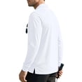 thumbnail image 5 of Trgacdwlo Mens Polo Shirt Breathable Long Sleeve Shirts for Men Quick Dry Moisture Wicking Golf Polo Shirt Men with Pocket White XL, 5 of 9