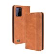 thumbnail image 1 of Compatible with Oukitel C25 Case Magnetic Closure Vintage Pattern PU Leather Wallet Cover with Card Slots-Brown, 1 of 5