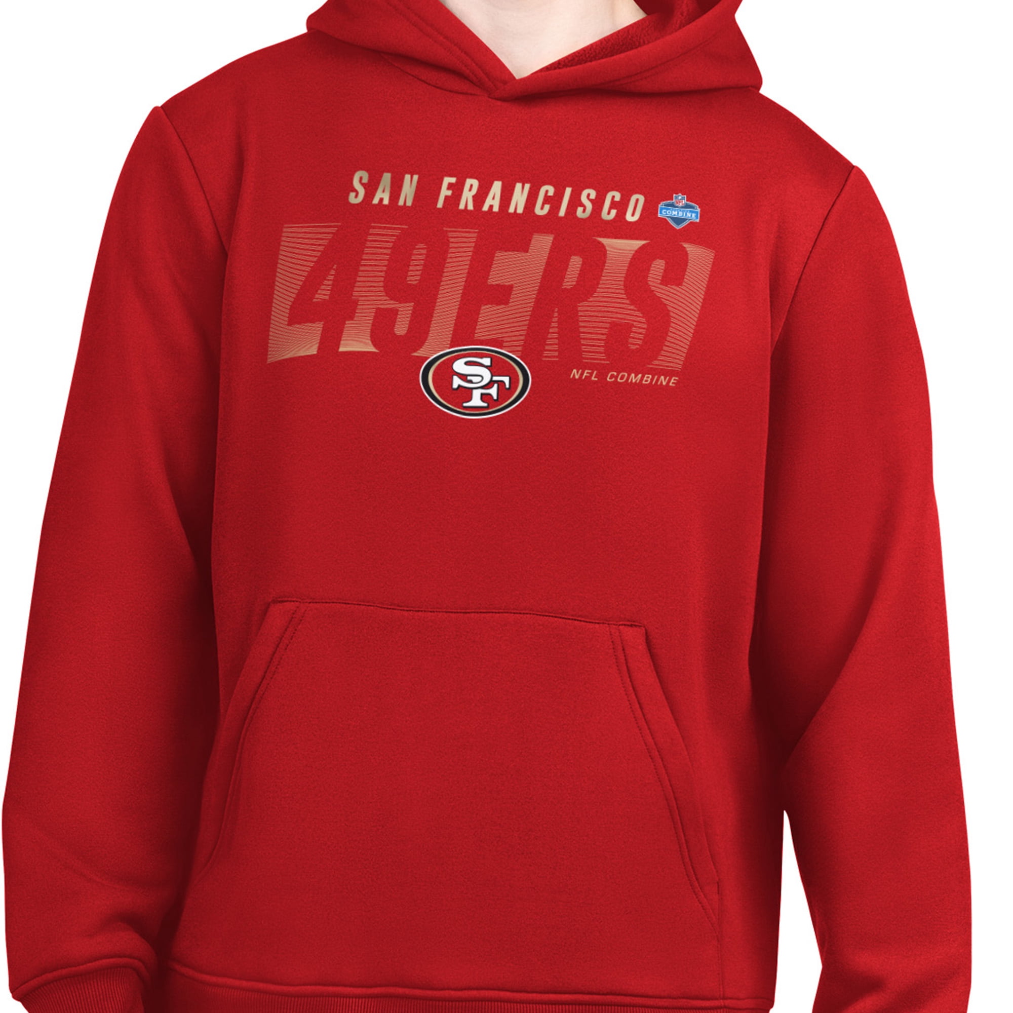 San Francisco 49ers Men's NFL Combine Pullover Fleece Hoodie