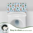 thumbnail image 4 of ZIATUBLE Christmas Dachshund Toilet Water Tank Cover Washable Toilet Tank Cover Lid Standard Toilet Tank Cover Easy to Clean Toilet Protector Dust Cover Lid Cover Home Decor, 4 of 5