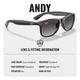 thumbnail image 5 of Ray-Ban RB4202 ANDY Square Shaped Non-Polarized Sunglasses for Men - Includes Official RAYBAN Eyewear Kit - Ideal Formal & Casual Wear Sunglasses - Grey Gradient Lens, 5 of 7