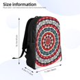 thumbnail image 4 of Fuzoiu Round Design Print Laptop Backpack,Work Business Backpacks, Large Capacity Nurse Bag College Bookbag for School, Waterproof Casual Daypack for Travel, 4 of 8