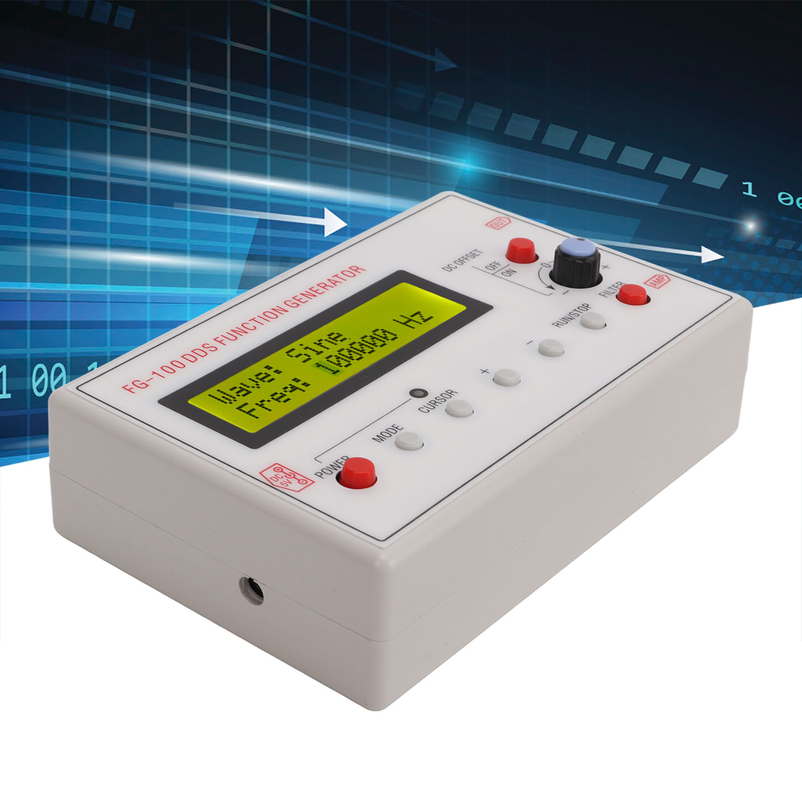 Générateur De Signal De Précision XR2206 - 1 Hz à 1 MHz, Sorties Sinusoïdale/triangulaire/carrée