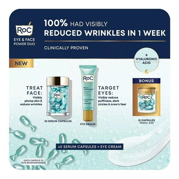 RoC Multi Correxion Hydrate + Plump Hyaluronic Acid Serum Capsules
