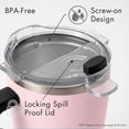 thumbnail image 6 of OUTSIDER The AM 17 oz Stainless Steel Vacuum Insulated Coffee Mug with 180° Rotating Swivel Handle and Lockable Spill Proof Lid – Travel Tumbler for Outdoor, Home & Office - Pink, 6 of 10