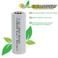 thumbnail image 4 of 4-PACK 3.2V 800mAh Li-FePO4 Size 18500 (18 x 46.9mm) Rechargeable Batteries, 4 of 6
