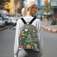 thumbnail image 7 of FORMRS Mini Backpack Purse for Women Travel Daypack Casual Shoulder Bag, Brown Christmas Gingerbread, 7 of 7
