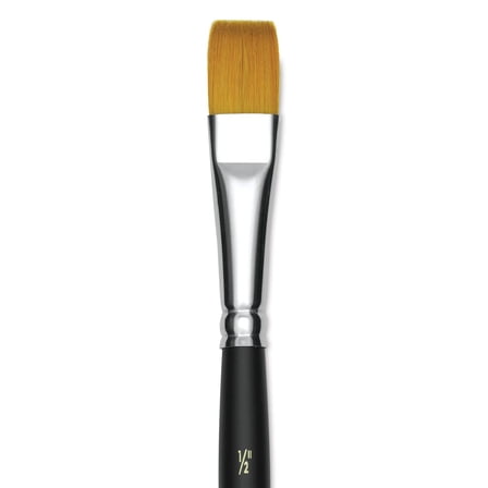Blick Masterstroke Golden Taklon Brush - Flat, Short Handle, 1/2"