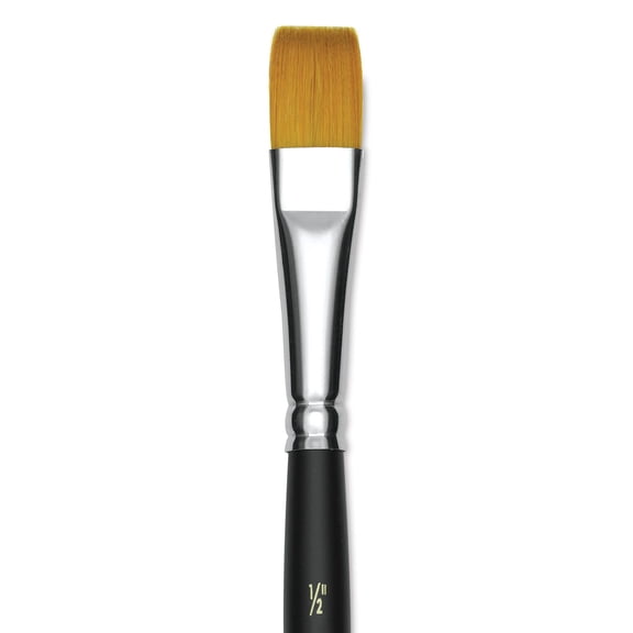 Blick Masterstroke Golden Taklon Brush - Flat, Short Handle, 1/2"
