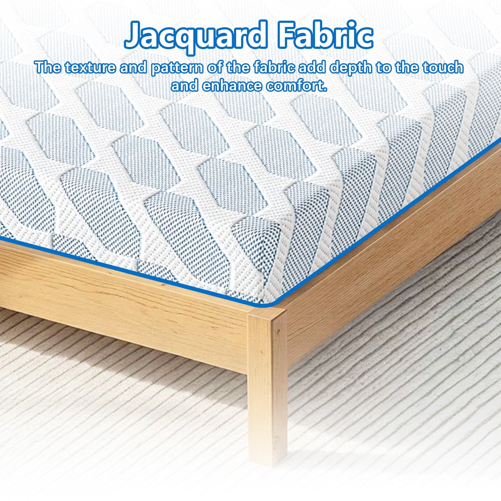 MCPRST 5" Memory Foam Mattress in a Box, Medium Firm with Gel Foam, Twin